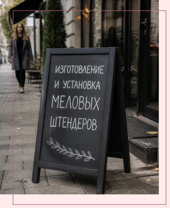 Меловые штендеры в Севастополе по цене от 6709 р. | Аванза-Сев